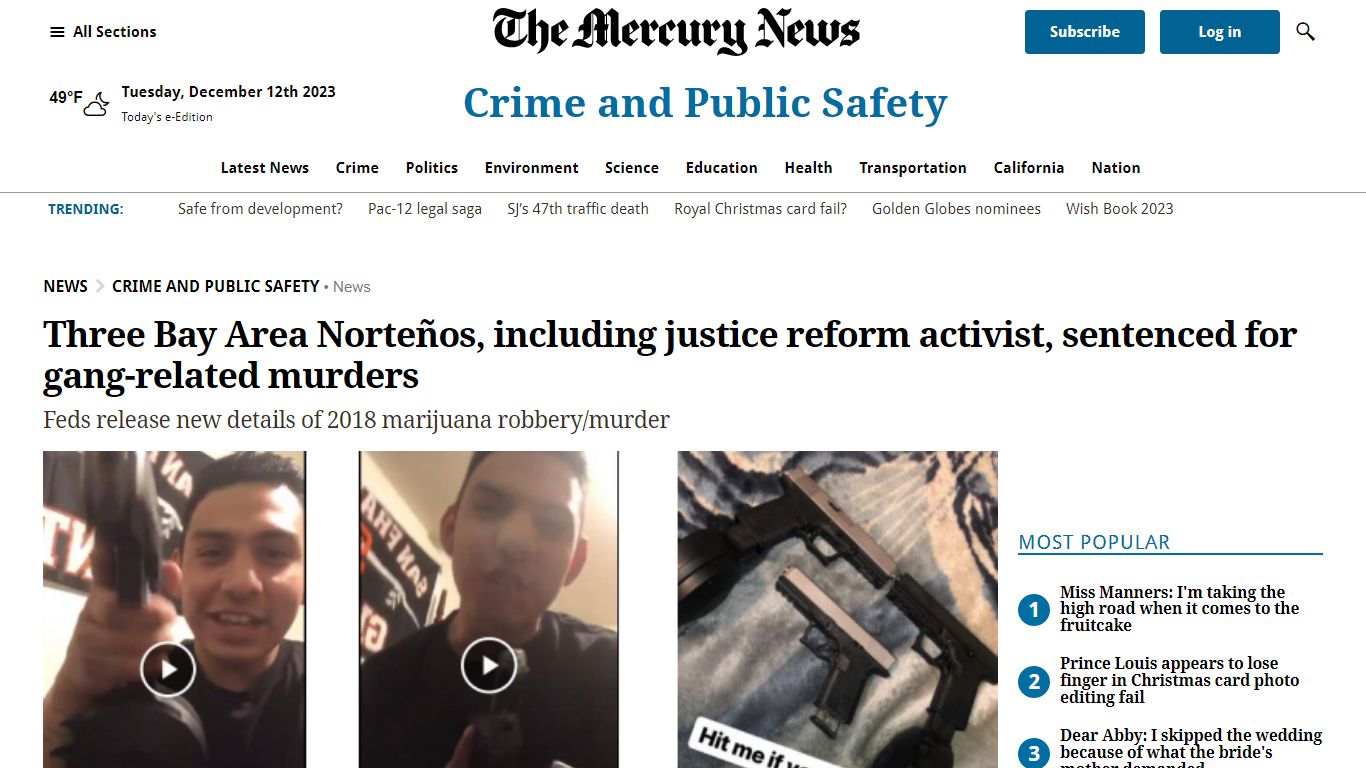 Crime and Public Safety - The Mercury News